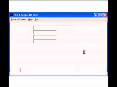 Arch Brooks - BCS Change All Text Utility