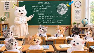 He Wanted to Touch the Moon… So Ginger Kitten Built a Rocket! 🚀🌙 #viral #cute #moon