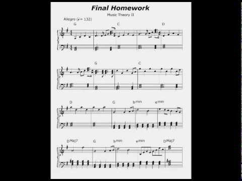 Original Composition Lead Sheet - Music Theory II Assignment - YouTube