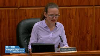 Bellingham City Council Special Meeting August 3rd 2026