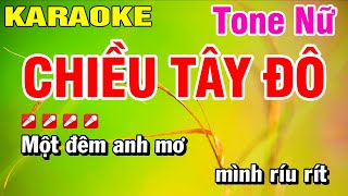 Chiều Tây Đô Tone Nữ - Karaoke Nhạc Sống Hoài Phong
