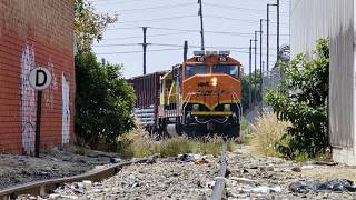 [HD] BNSF Y-LAC1121 Malabar Job in Vernon, CA with Street Running!