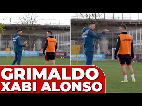 XABI ALONSO, GRIMALDO y una GENIALIDAD en el entrenamiento del BAYER LEVERKUSEN