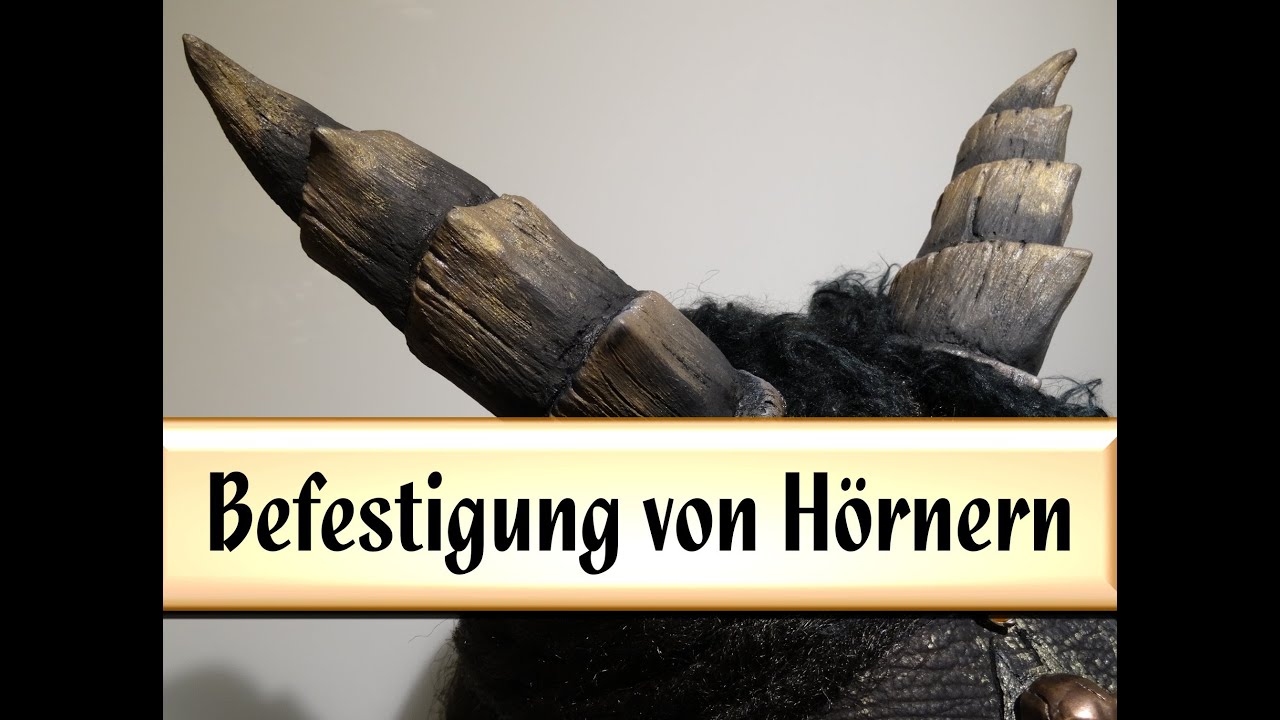 DIY - Do it yourself for Goths - Tutorial - Befestigung von mittelgrossen Hörnern - Cosplay