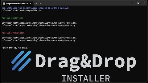 Drag&Drop Installer for GSX Pro Profiles