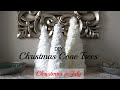 DIY Christmas Cone Trees in 3 different styles|Christmas in July challenge.|Great for decor.