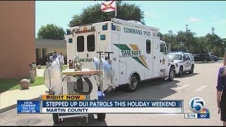 Stepped up DUI patrols this holiday weekend