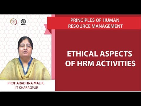 Ethical Aspects of HRM Activities