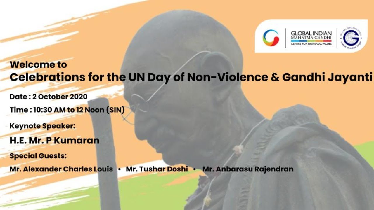 Welcome to Celebrations for the UN Day of Non-Violence