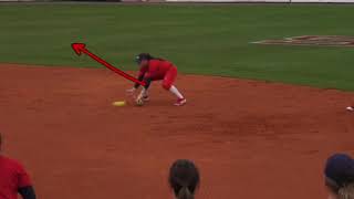 Double Play Underhand Feed [Softball Infield Tips]