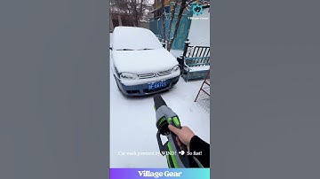 This Blower DESTROYS Ice & Snow! ❄️ Satisfying Winter Cleaning! #powertool #satisfyingvideo #winter