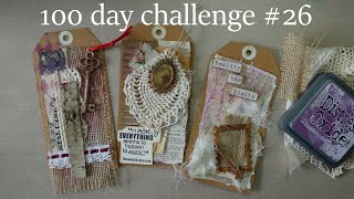 #26 Semi grungy large tags