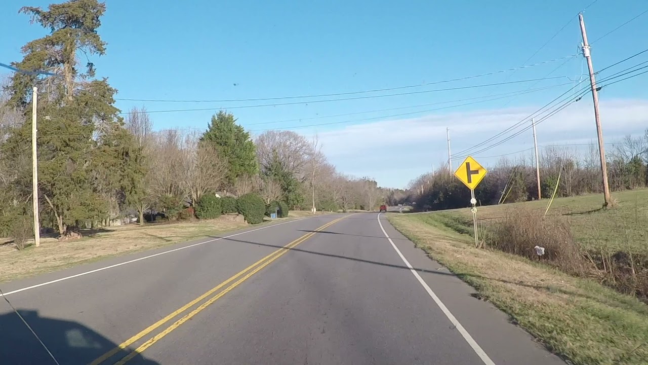 NORTH CAROLINA BACKROADS Driving Hwy 601 to Concord and Concord Mills Mall ASMR Relaxing