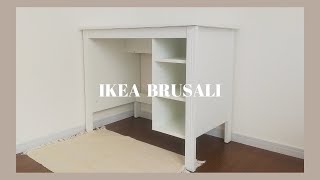 Assembling a great IKEA desk✨🔨/IKEA BRUSALI🇸🇪