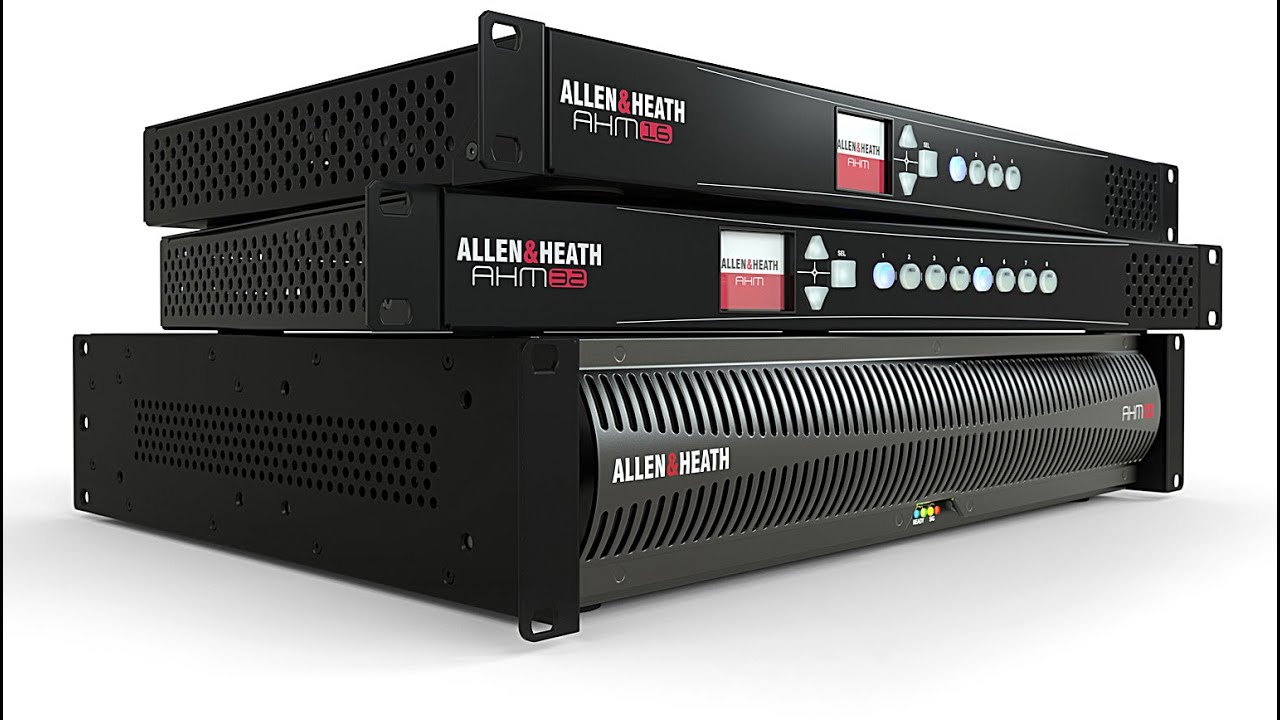 Allen & Heath AHM Series Audio Matrix Processors - YouTube