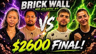 Brick Wall Mid-Atlantic $ Final! Gordon/Hua (5.6/5.6) vs Richard/Courteau (5.7/5.4) Mixed Doubles