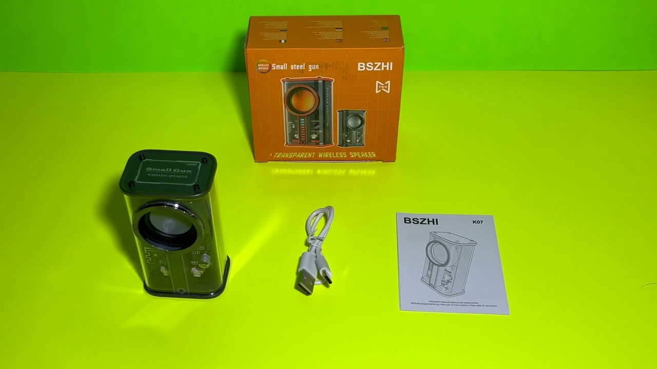 Transparent Portable Bluetooth - Wireless - BSZHI Speaker K07 Unboxing