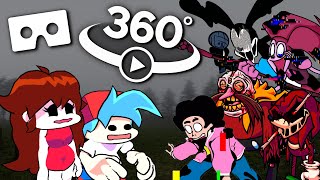 FIND THE CORRUPTED CHARACTERS! | Friday Night Funkin' 360º Video