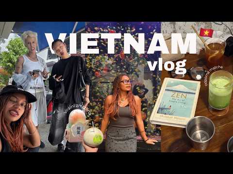 Influenceři z Prahy ve Vietnamu!:D 🇻🇳 nejkrásnější kavárna, knížky, zmrzlina a deeptalk 🍧✨