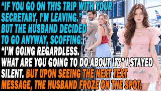 Husband Vacations With His Secretary: What Will You Do I Stay Silent; A Text Makes Him Turn Pale.