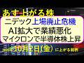 ニデックが上場廃止危機。AAI拡大で業績悪化銘柄。マイクロンで半導体株上昇。~あす上がる株 2026年10月2日(木)に上がる銘柄。最新の日本株情報。高配当株の株価やデイトレ情報