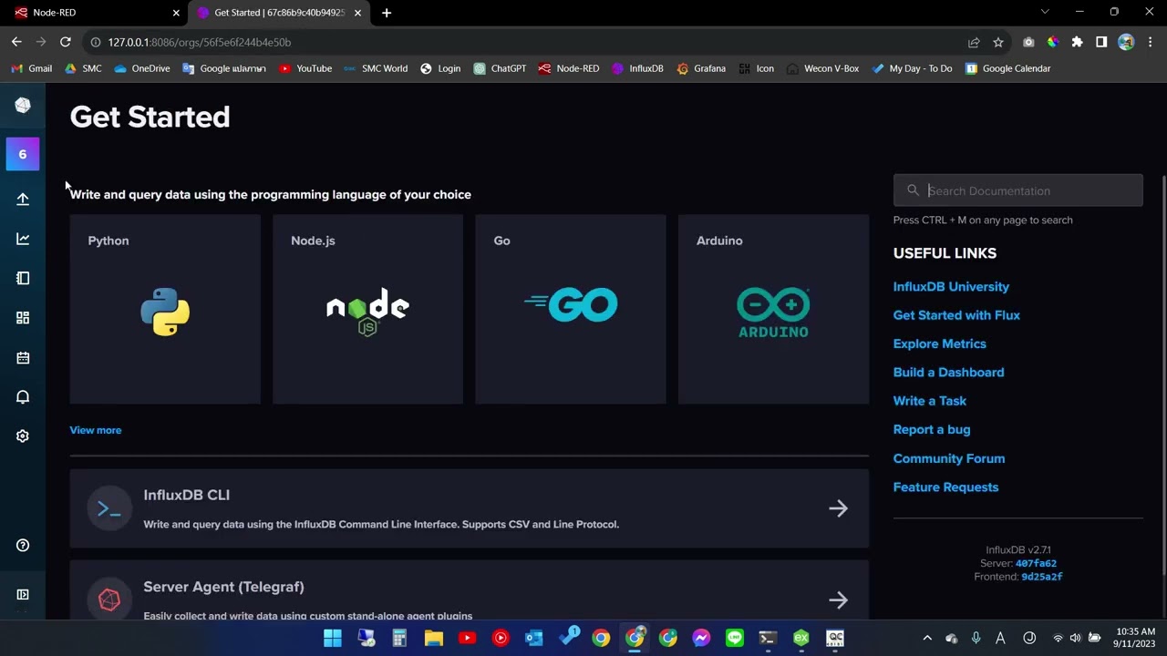 AMS[EXA1] การใช้ Node red ดึงข้อมูล OPC UA ทำแดชบอร์ด InfluxDB + Grafana Ep.2