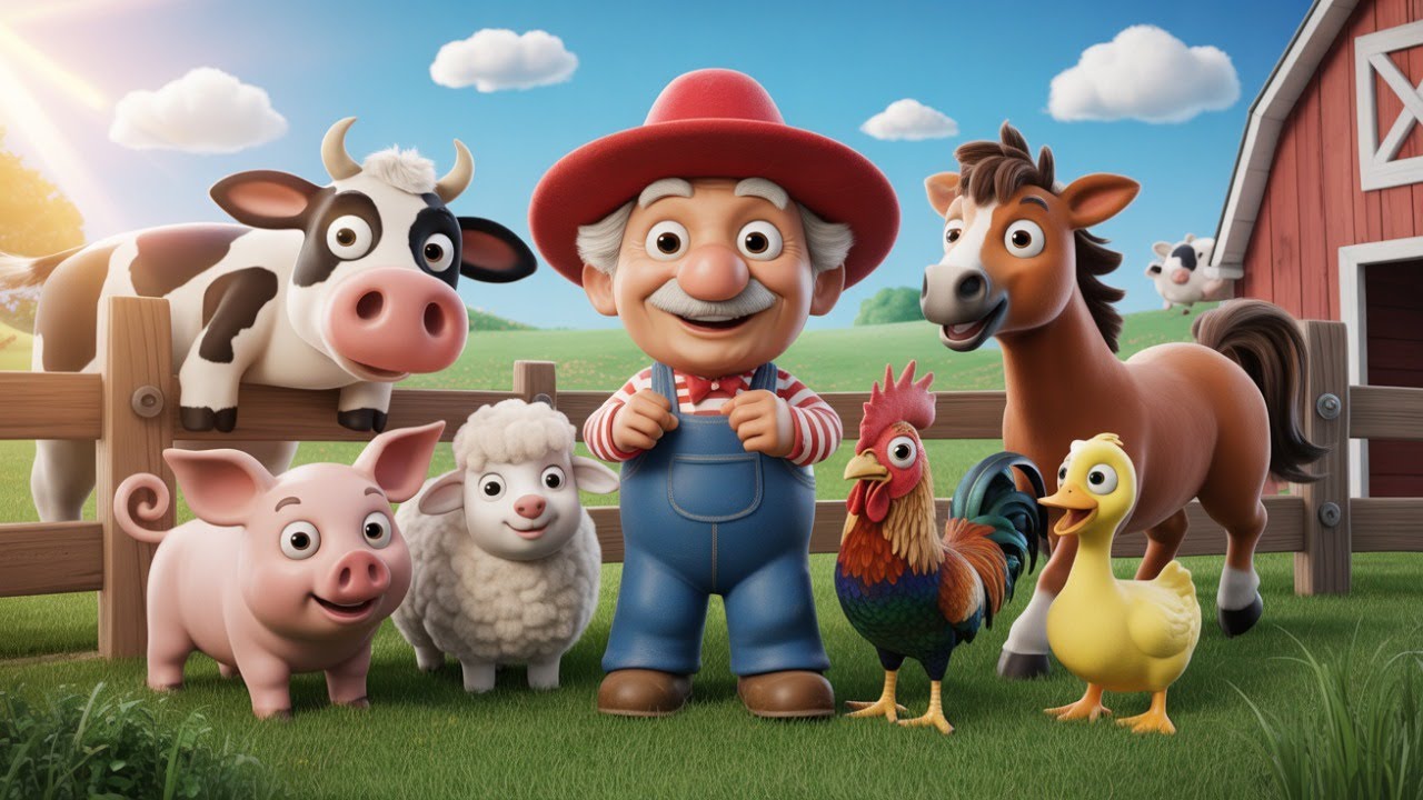 Old MacDonald Had a Farm Compilation | Nursery Rhymes & Kids Songs | Farm Animal Songs