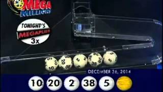 2014 12 26 Mega Millions Numbers and draw results