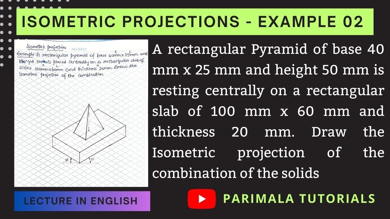 ISO Metric Projections in Engineering Drawing_ Manual Drawing _ Example ...