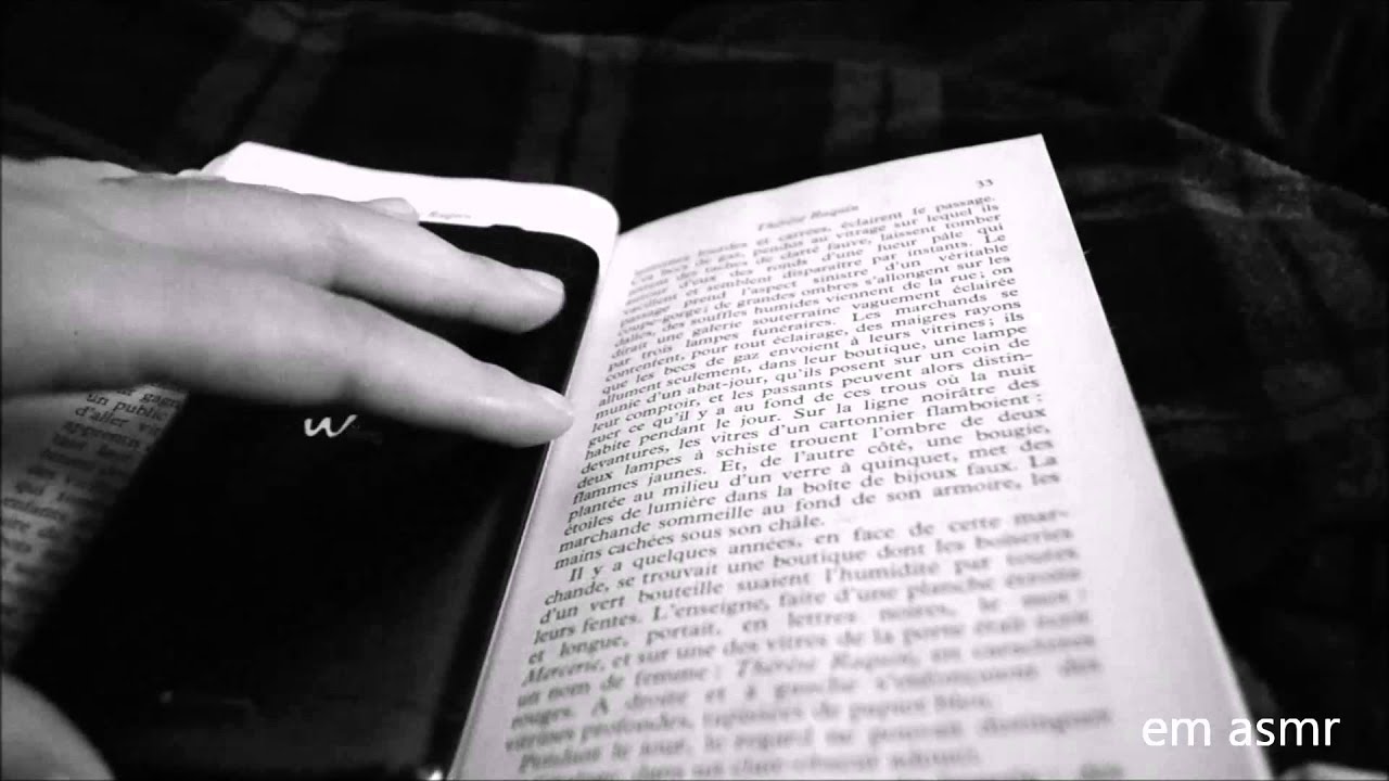 Asmr: Semi-inaudible reading whispers (in french/en français)