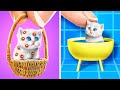 I SAVED A HOMELESS TINY CAT 😱 Hacks For Pet Owners 😻How to Take Care of Your Dog By 123 GO! TRENDS