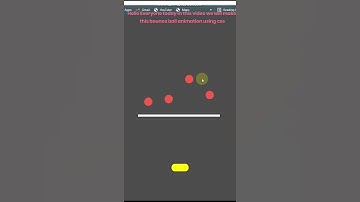Bounce Ball Animation Using CSS #shorts