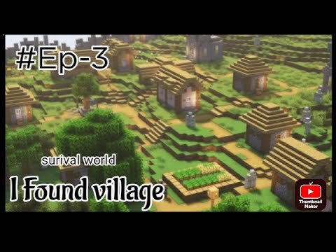 I found village in survival series in Minecraft #part3 - YouTube