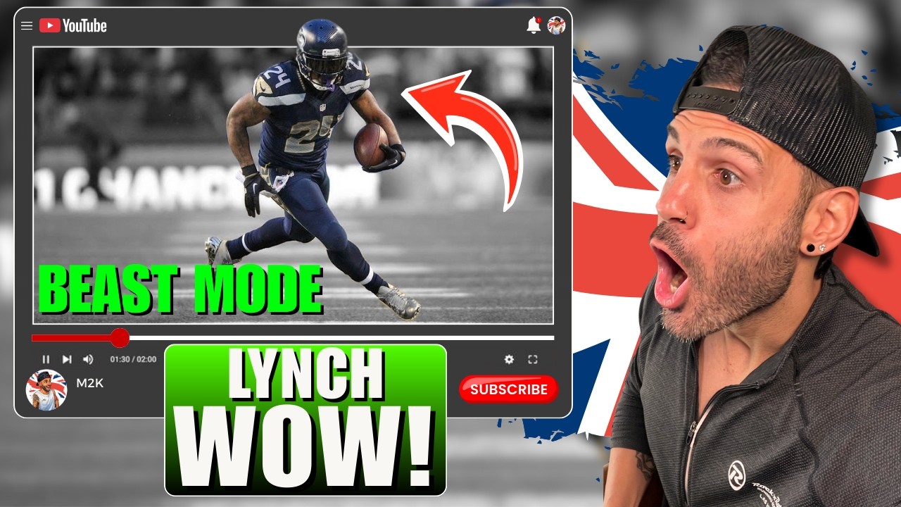 BRITISH GUY React to Marshawn Lynch BEAST MODE Career Highlights!