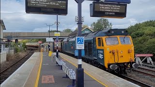 50050 Fearless & 37025 InvernessTMD, running through Seamer on July 25th 2026, pulling the Yorvik.