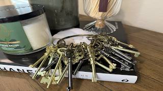 Mellbree Skeleton Key Set for Old Doors Antique Furniture Universal 26-Pack | Universal hollow barre