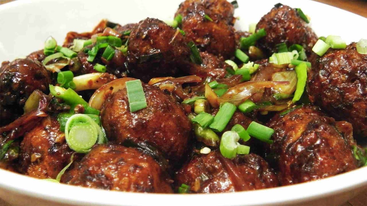 Street Food Vegetable Manchurian Recipe YouTube