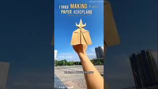 l tried making a pro paper aeroplane ✈️##subscribe #shorts #like