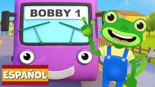 Canción de ir en autobús | Garaje de Gecko | Carros para niños | Vídeos educativos