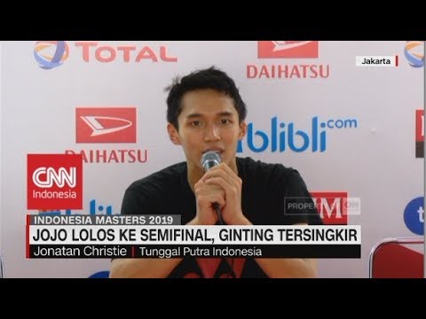 Jojo ke Semifinal Indonesia Masters 2019, Ginting Tersingkir