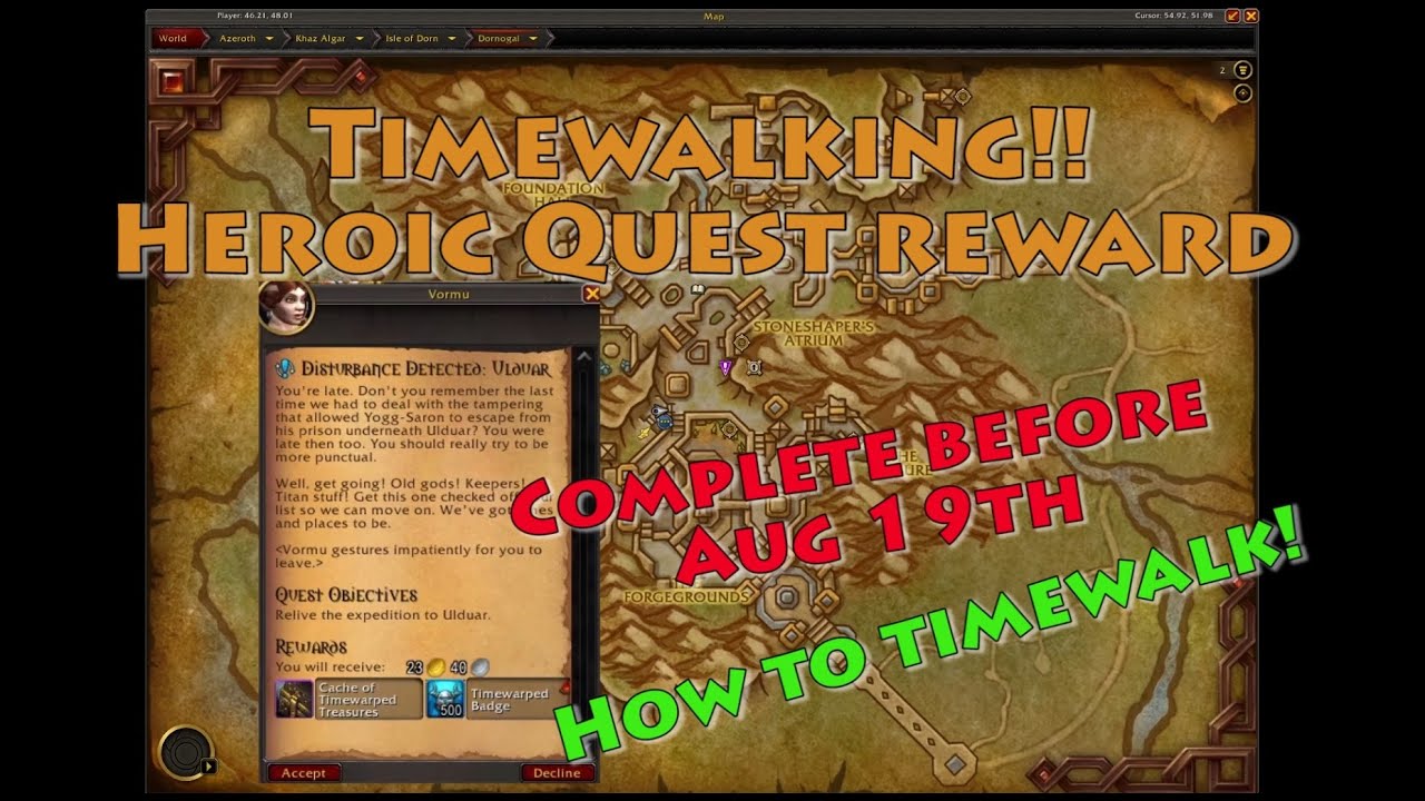 Free Heroic loot! Ulduar Timewalking- Slay Yogg Saron