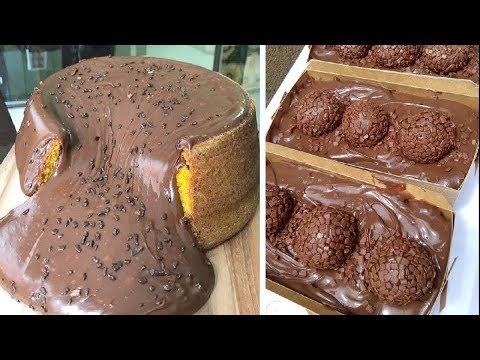 chocolate-cake-hacks-🍓-chocolate-cake-recipes-🍧-so-yummy-chocolate-cake-decorating-ideas