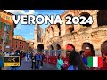   verona italy  a walk around crowded verona may 2024 4k