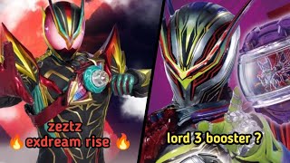 keren banget inilah final form Kamen rider zeztz: exdream rise &amp; lord 3 booster