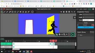 Pose to pose animation. Choreographing scenes using gesture drawings. Wick Editor on Chromebook.