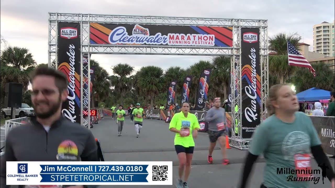 All Day Running Co. Clearwater Marathon Running Festival 5k Finish Line