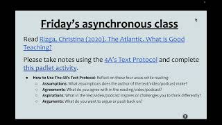 TL Week 1 Friday Async Class