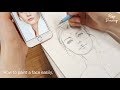 [ENG]누구나 쉽게 얼굴,눈코입 그리는 방법.How to draw a face easily.