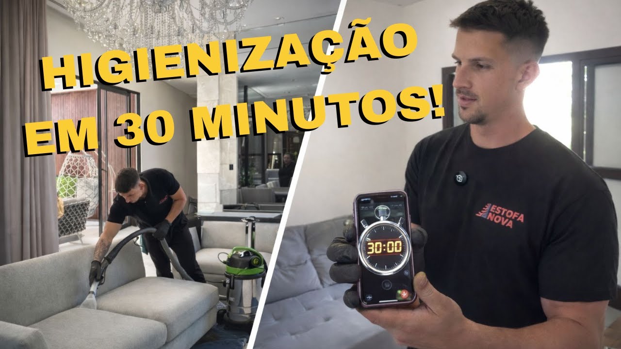 Demorando na higienização do sofá? Aprenda a ganhar TEMPO usando um método SIMPLES!
