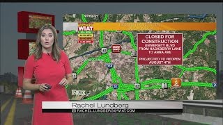 A section of University Blvd in Tuscaloosa closed for repairs